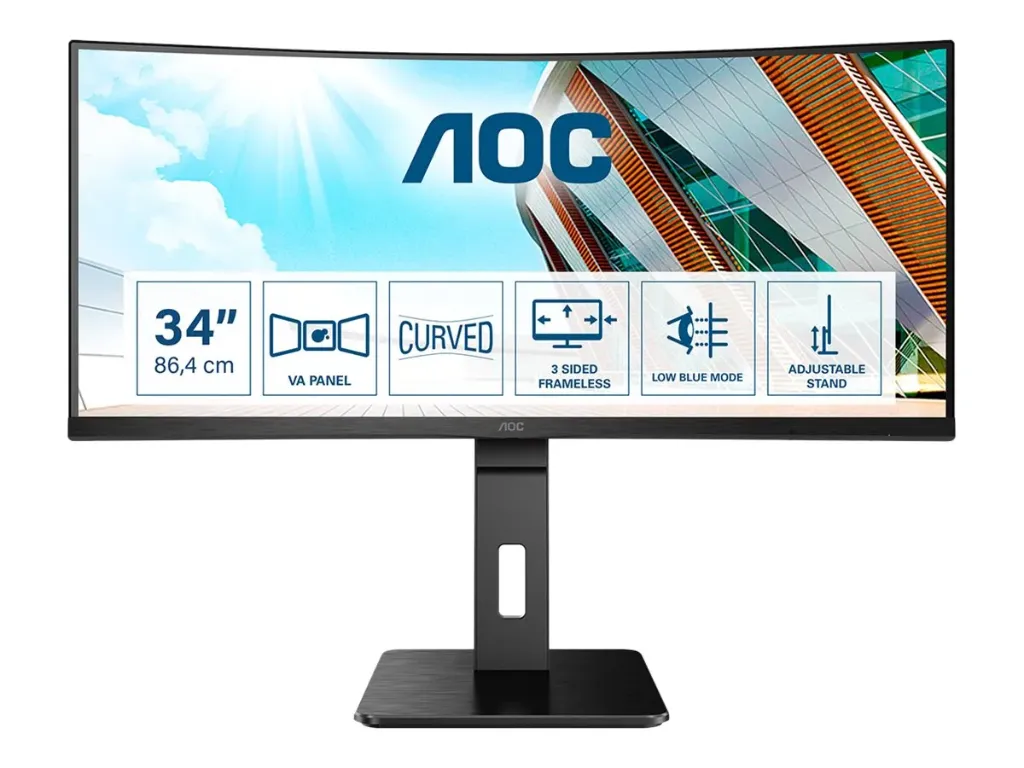 [6155961] AOC CU34P2A - LED monitor - curved - 34" - Gar 3 ans