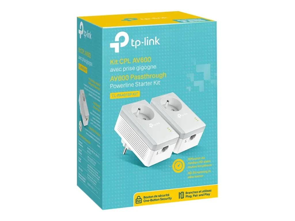 TP-Link TL-PA4015PKIT - kit d'adaptation pour courant porteur - Branchement mural - 500Mb/s